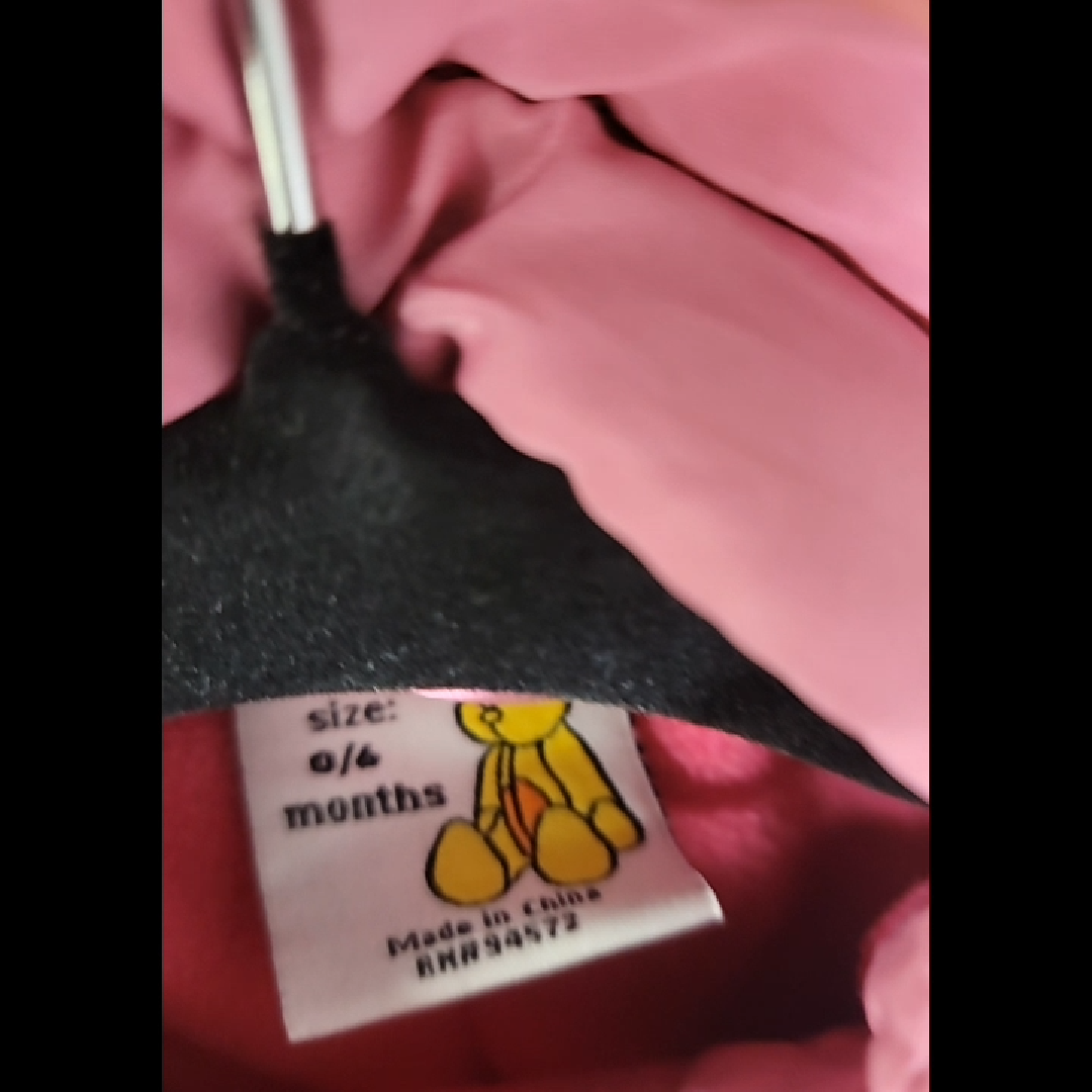 Baby Pink 0-6 Months Puffer Suit