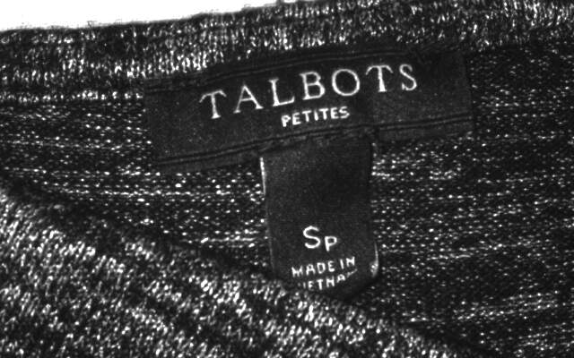 Talbots Petite Black and Grey Knit Dress Size PS (Petite Small)