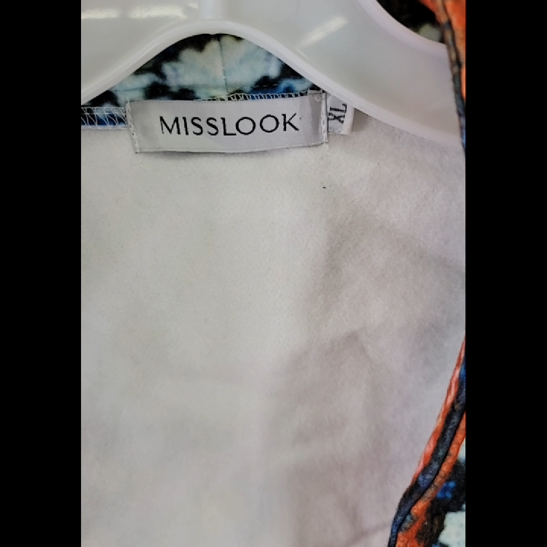 MISSLOOK Multicolor Embroidered Gray Jacket Size XL