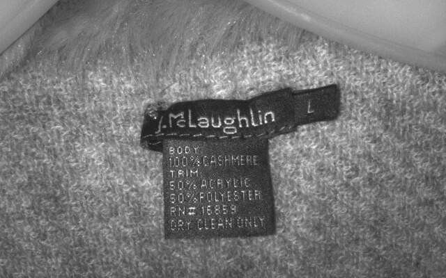 Elegant Gray Cashmere Vest with Faux Fur Trim