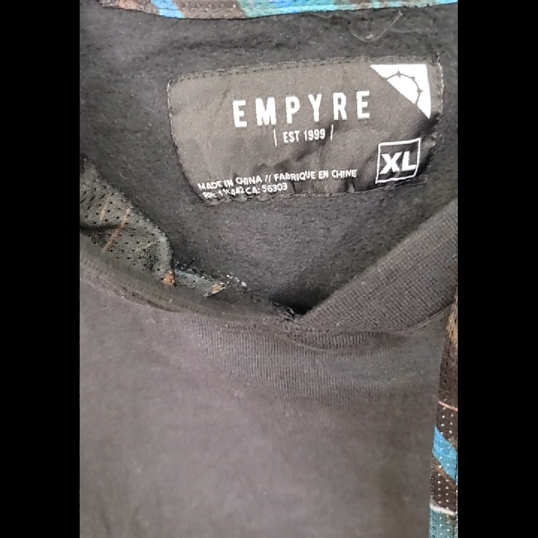 Empyre Graphic Hoodie in Black Size XL