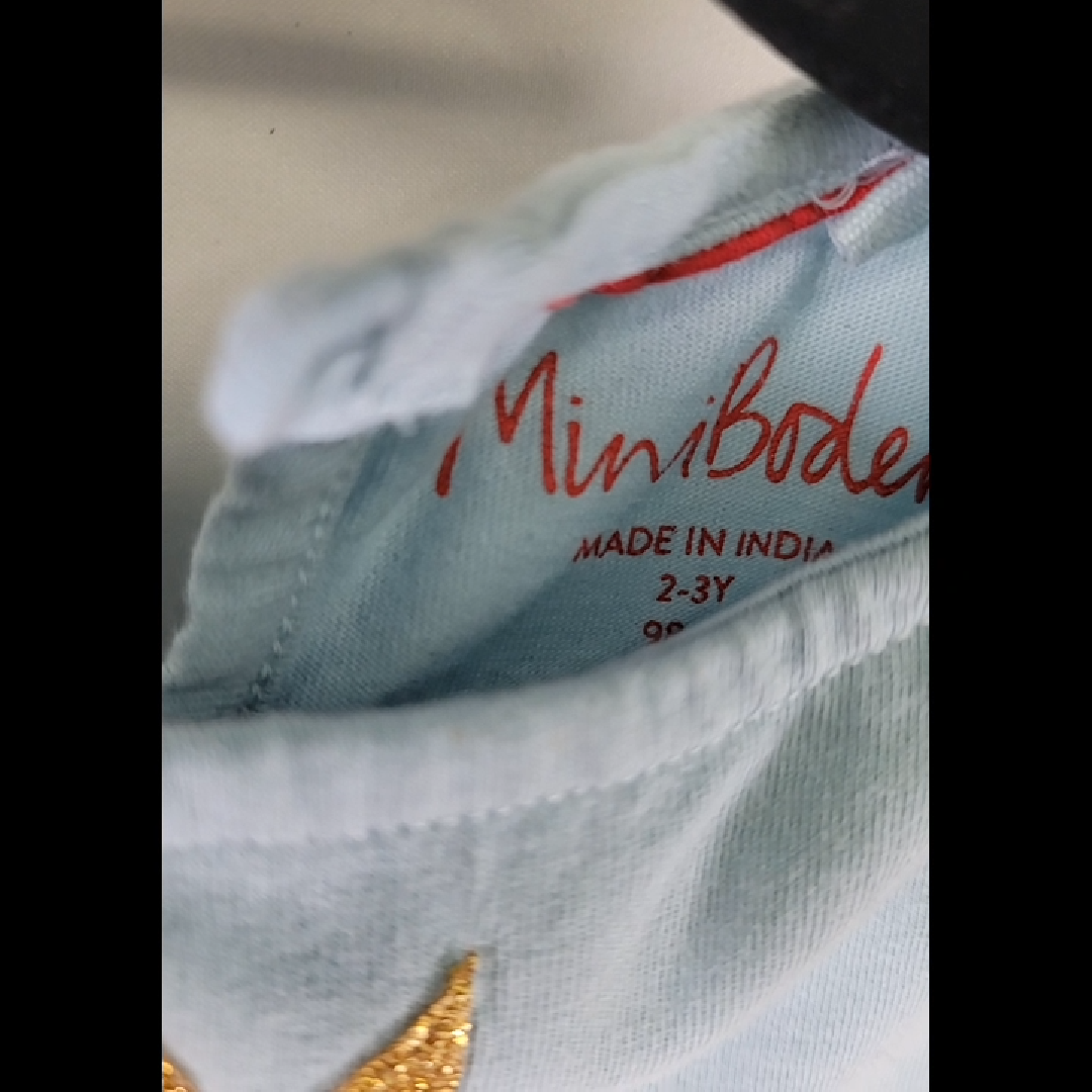 Mini Boden Snowman Themed Dress Size 2T-3T