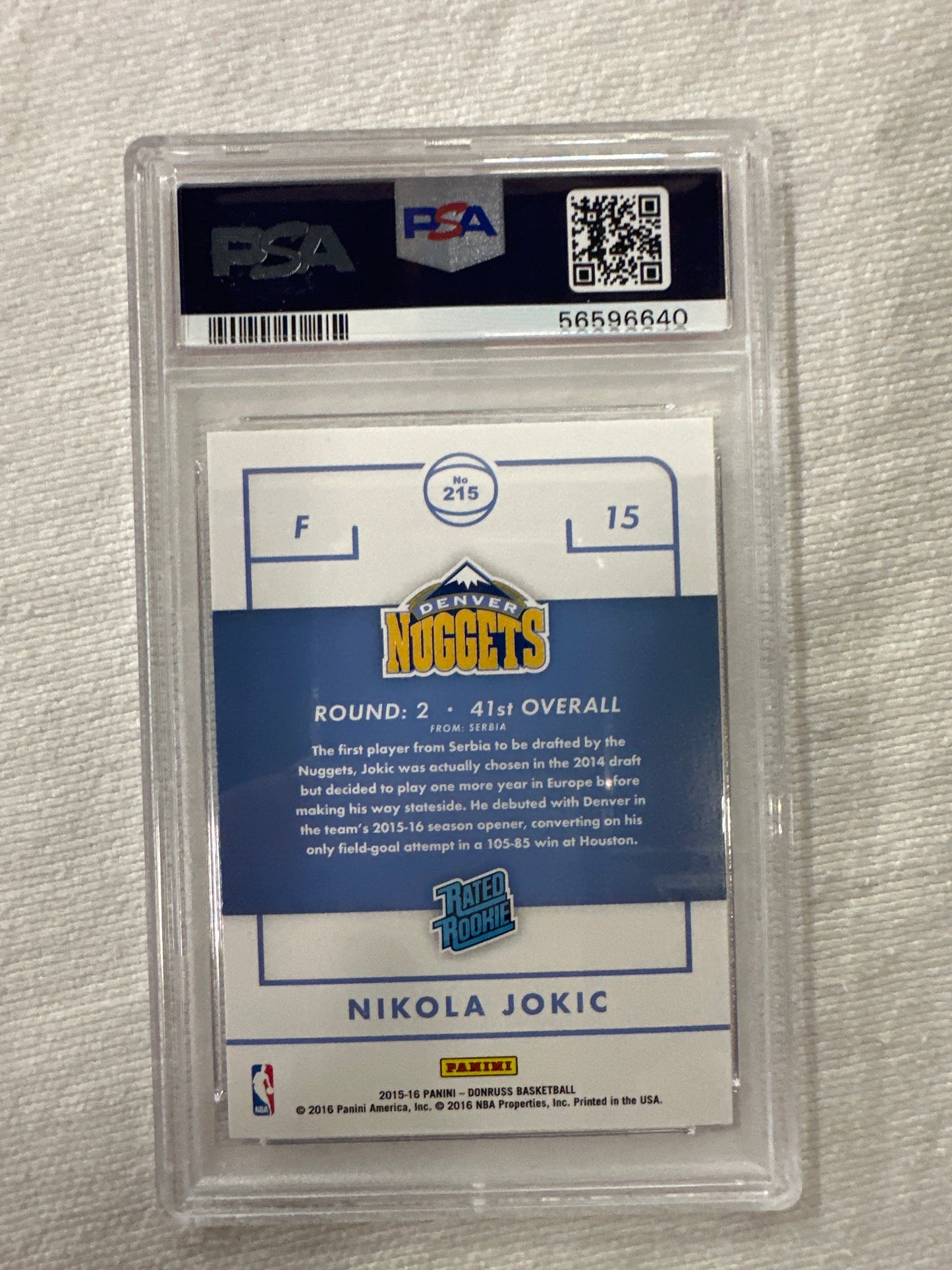 2015 Panini Donruss Nikola Jokic #215