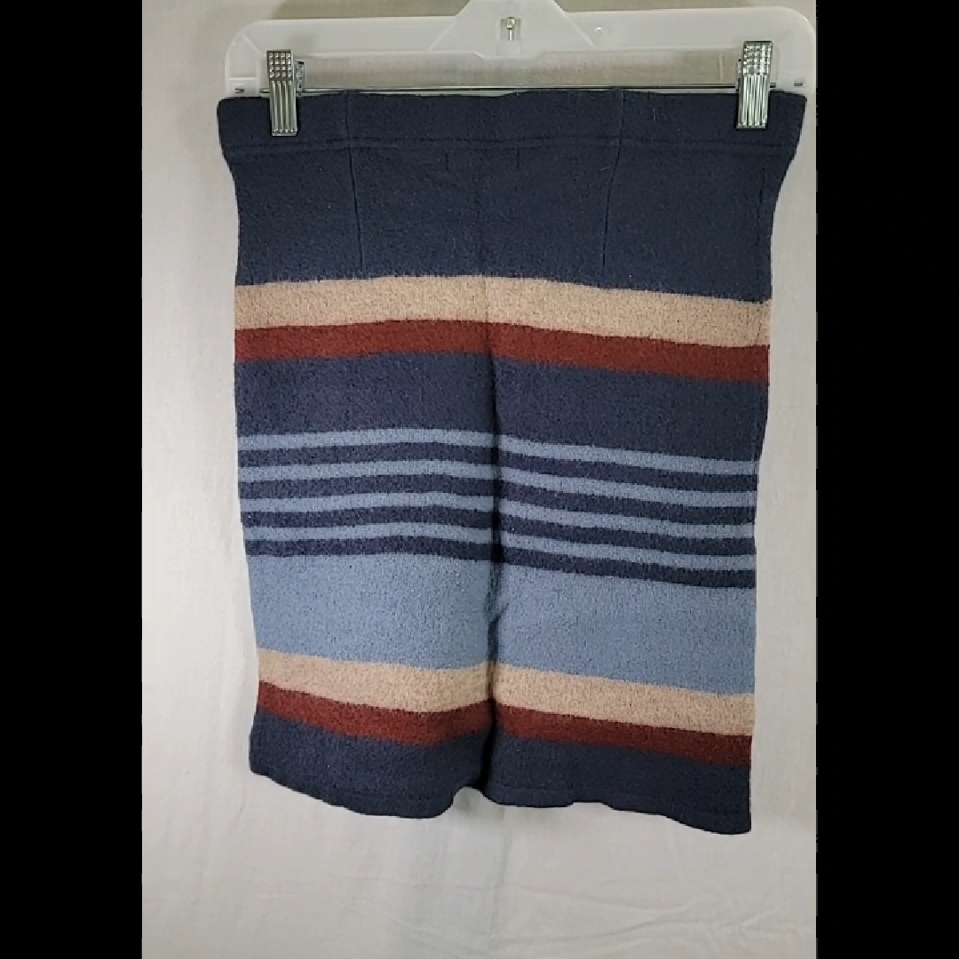 Toad & Co Women's S Multi-color Striped Knit Mini Skirt Merino Wool Size S