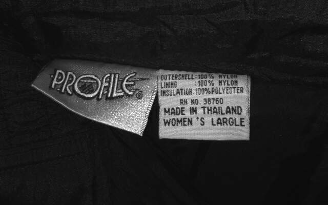 Profile Women's Large Black Insulated Pants Size L