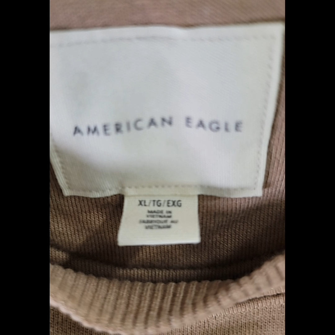American Eagle Mushroom Print Sweatshirt - Dusty Rose Size XL