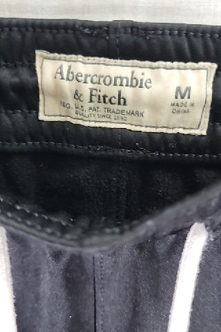 Abercrombie & Fitch Men's Black Track Pants Size M