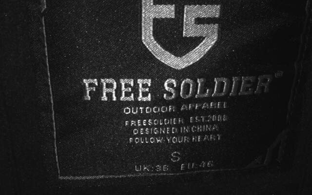 Free Soldier Black Outdoor Jacket - Size S