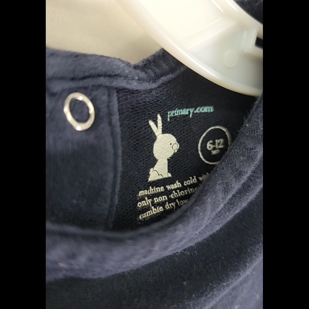 Primary.com Navy Cotton Dress and Leggings Set Size 6-12 MO