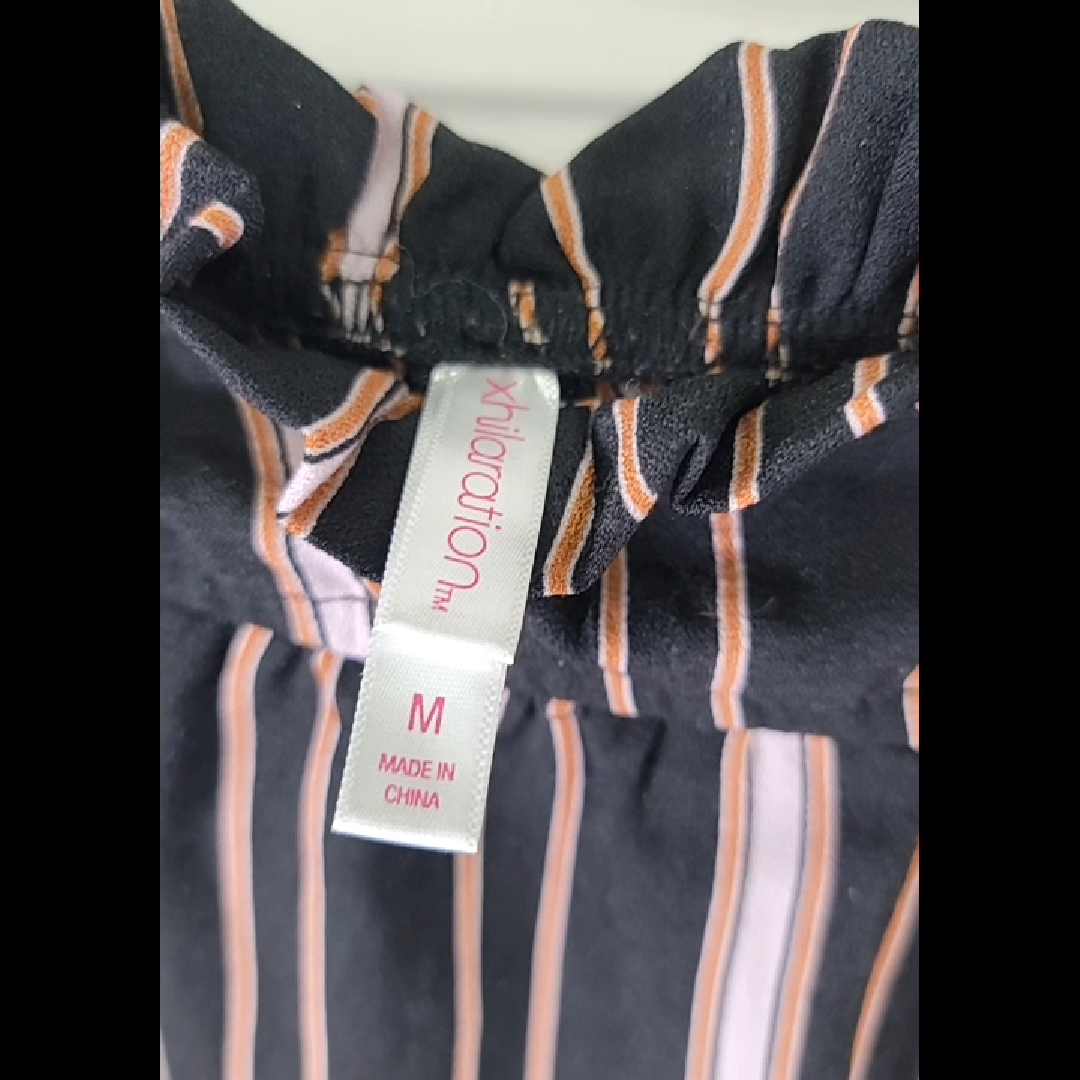 Xhilaration Stylish Striped Wide-Leg Pants Size M