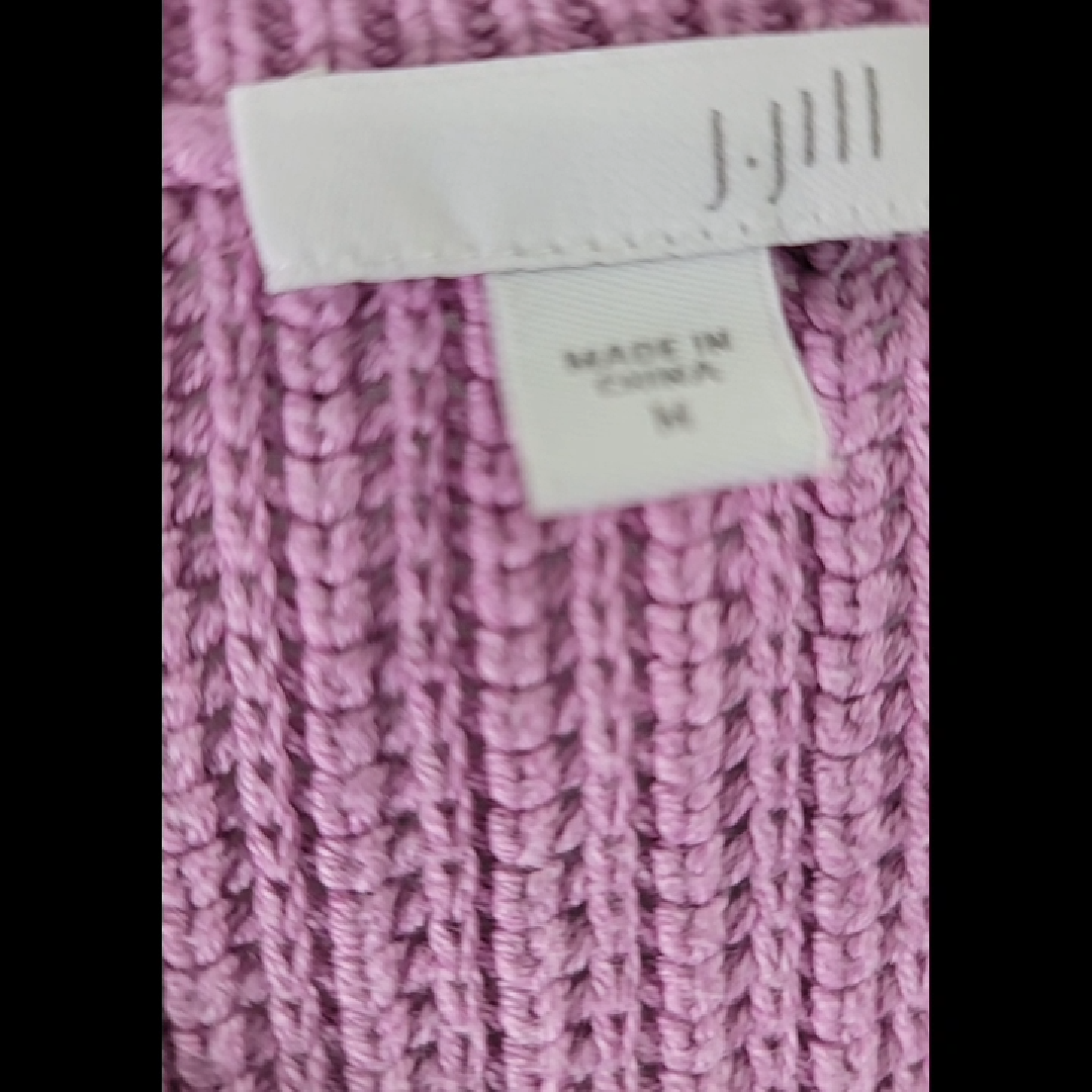 J.Jill Women's Lavender Chunky Knit Sweater Size M