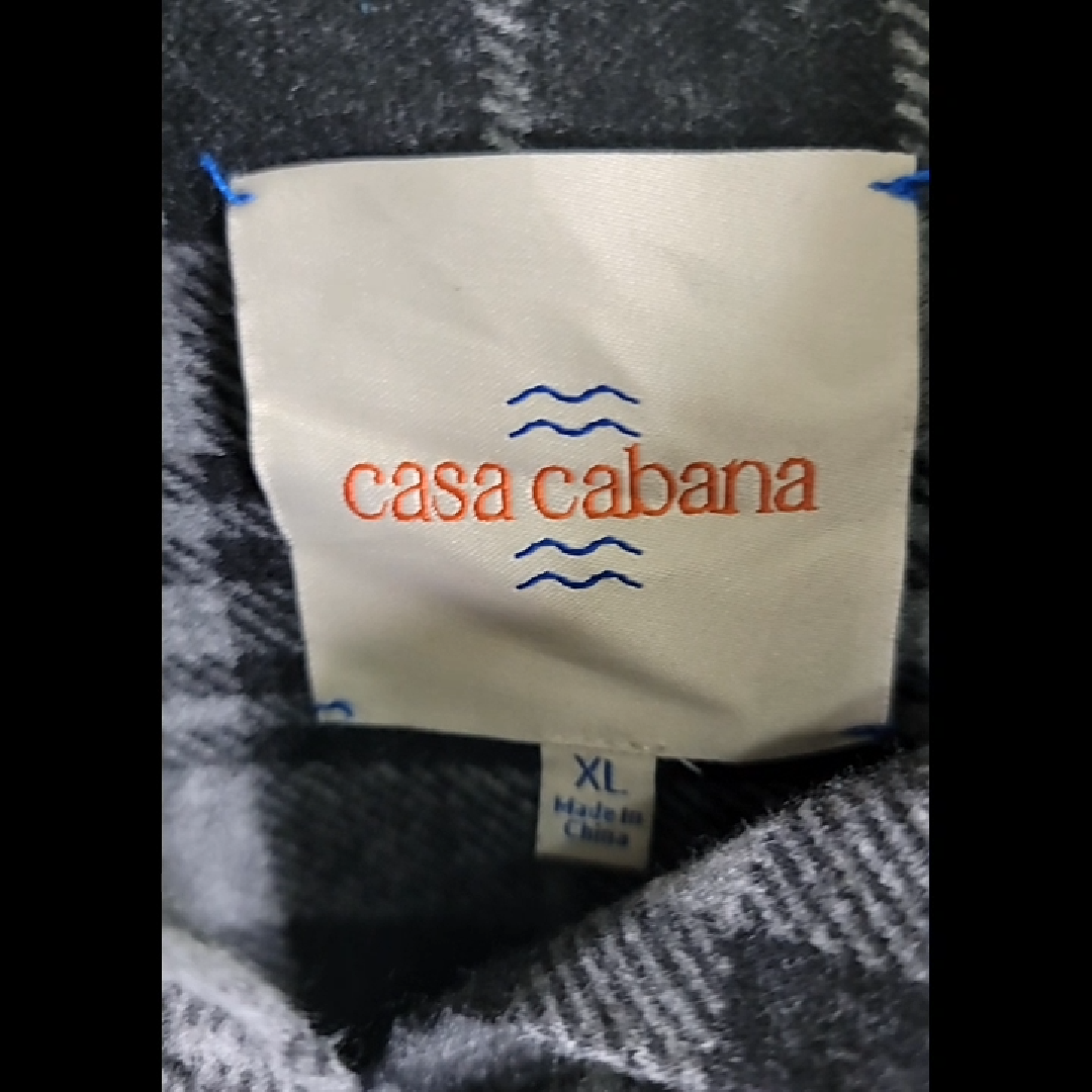 Men's Casa Cabana Plaid Flannel Shirt Size XL