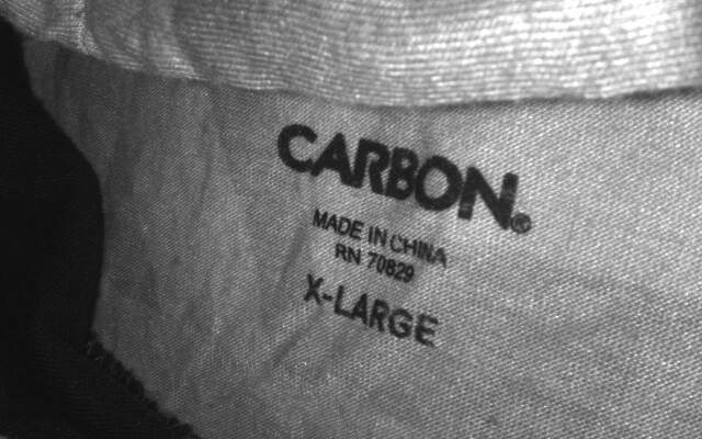 Carbon Light Blue Hooded T-shirt Size XL