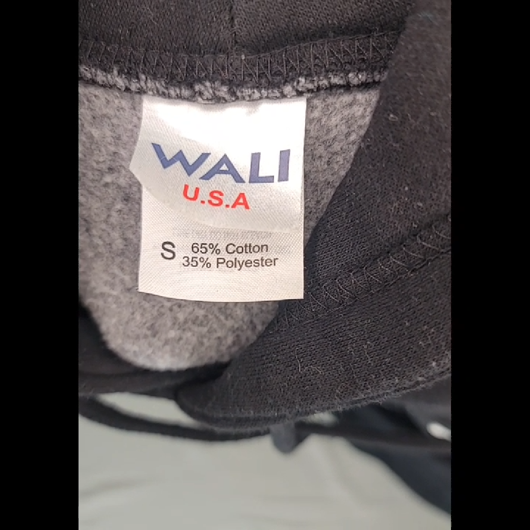 WALI Black Hoodie - New York City Design Size S