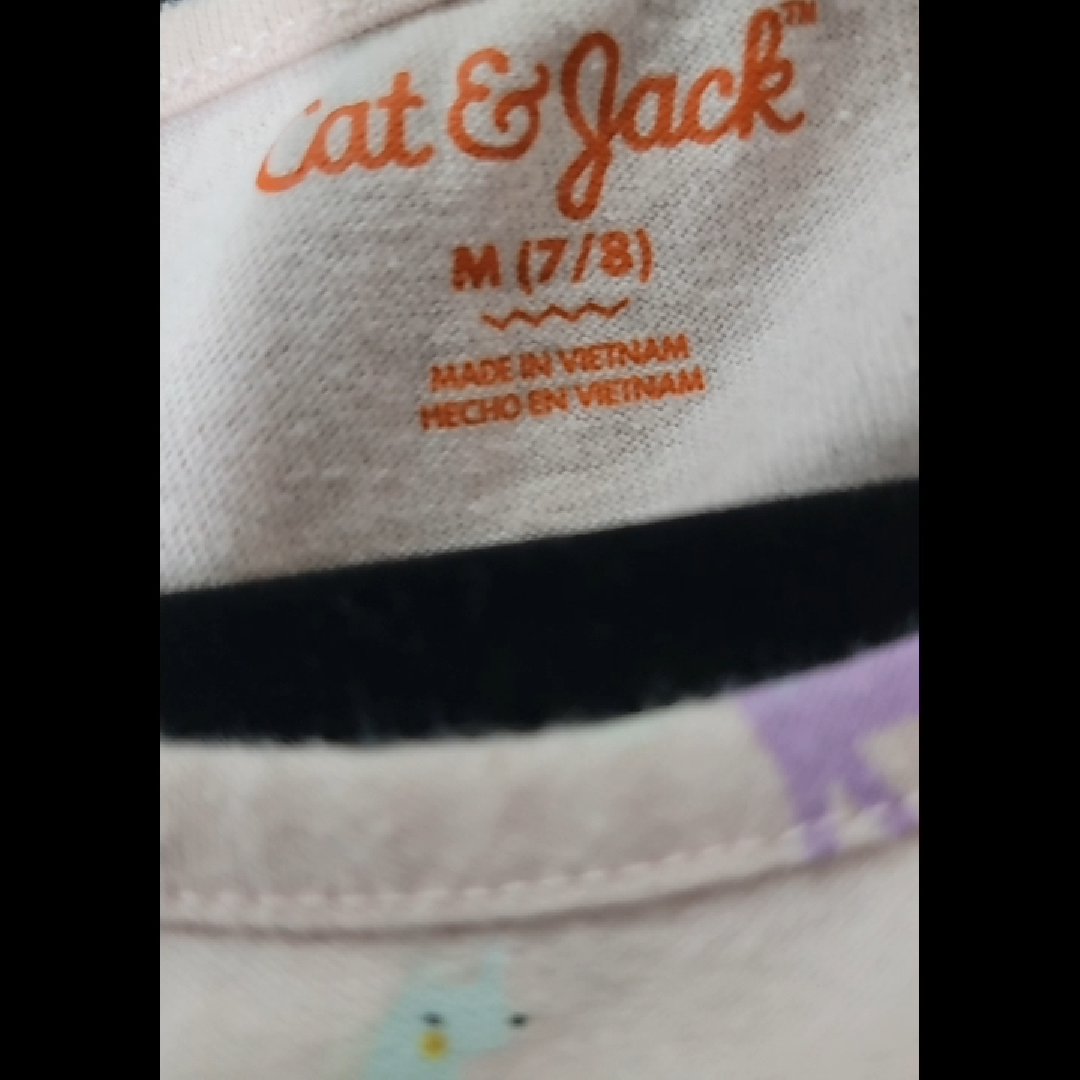 Cat & Jack Girls' Pink Horse Print Dress Size 7 - 8 YR