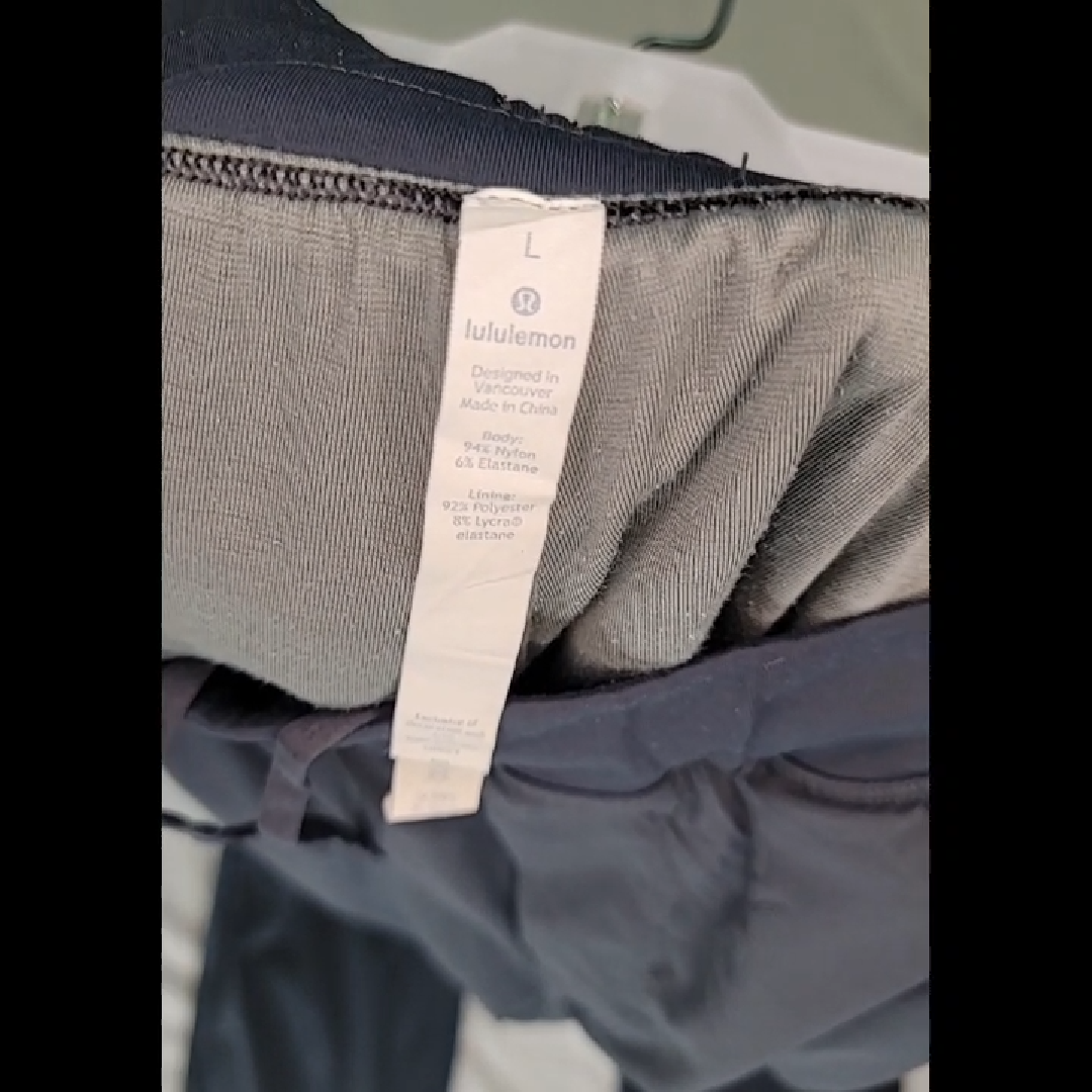 Lululemon Gray Lined Pants Size L