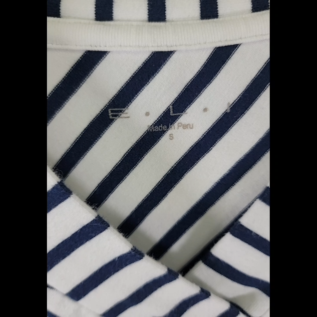 E.L.I. Striped Long Sleeve Top Size S