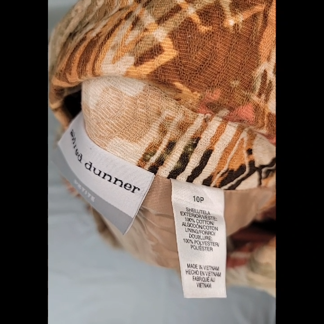 Alfred Dunner Women's Multi-Colored Print Jacket - Size 10P
