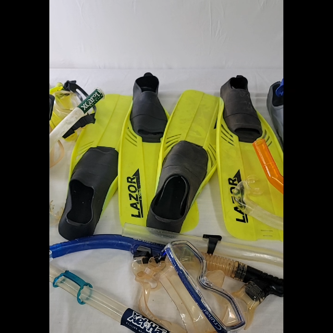 Complete Snorkeling Gear Set With Bag