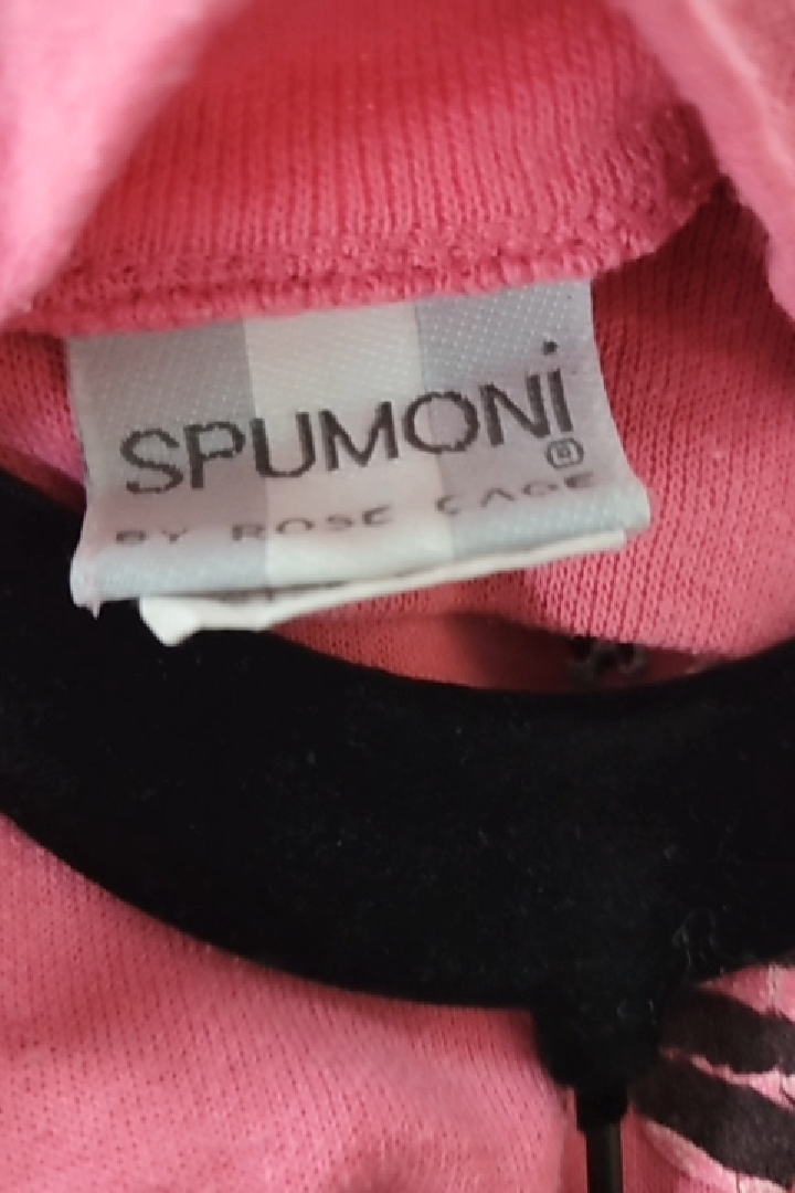 Vintage Pink Animal Print Sweatshirt Size L