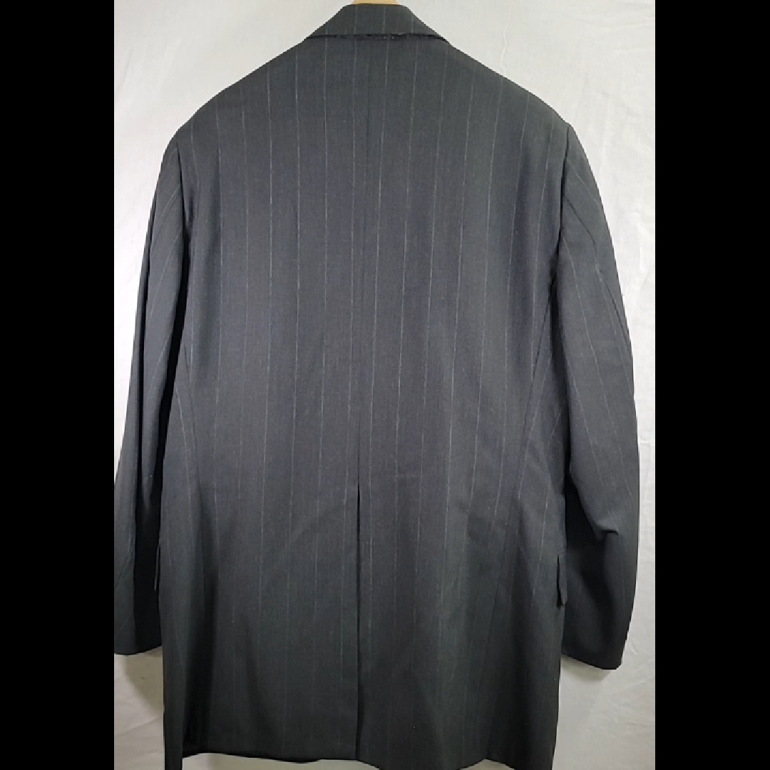 Vintage Andrisen Morton Men's Pinstripe Pleated and Cuffed Suit Size L