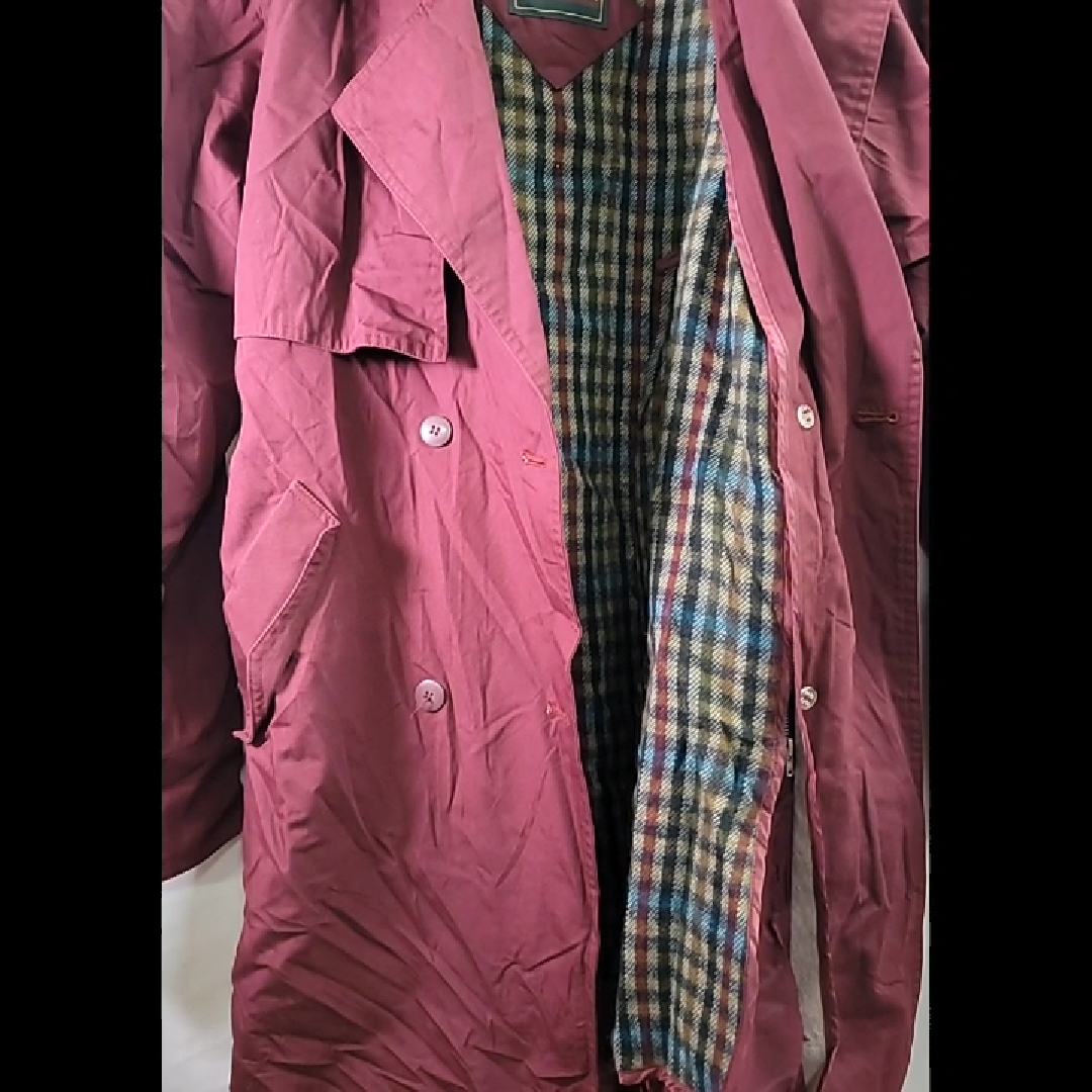 British Mist Women's Trench Coat With Removable Lining Size 10 (M)