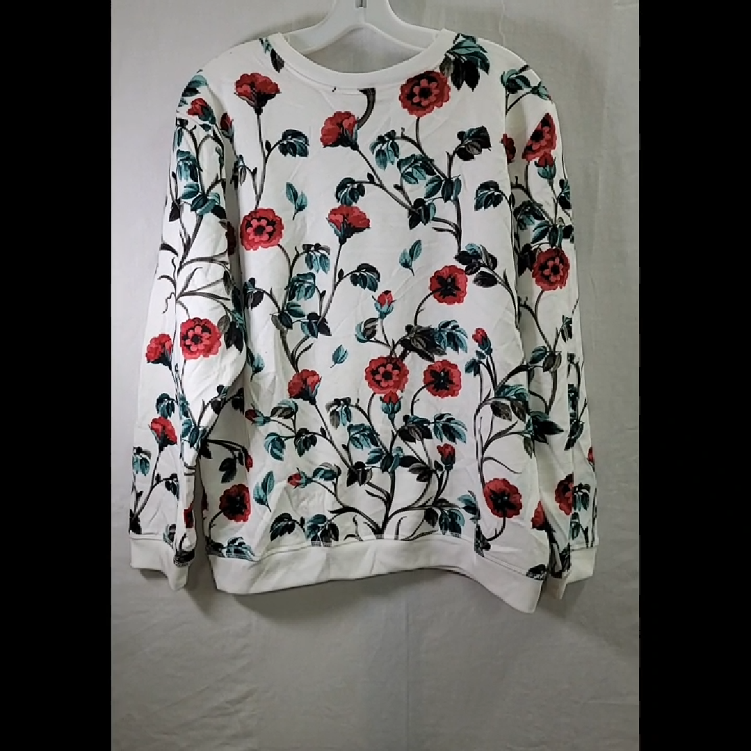 Karen Scott Floral Print Sweater Size L - NWT