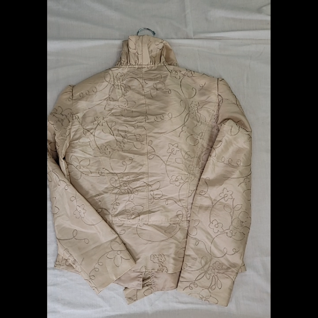Vintage Amy Vermont Beaded Beige Jacket Size 36 (S)