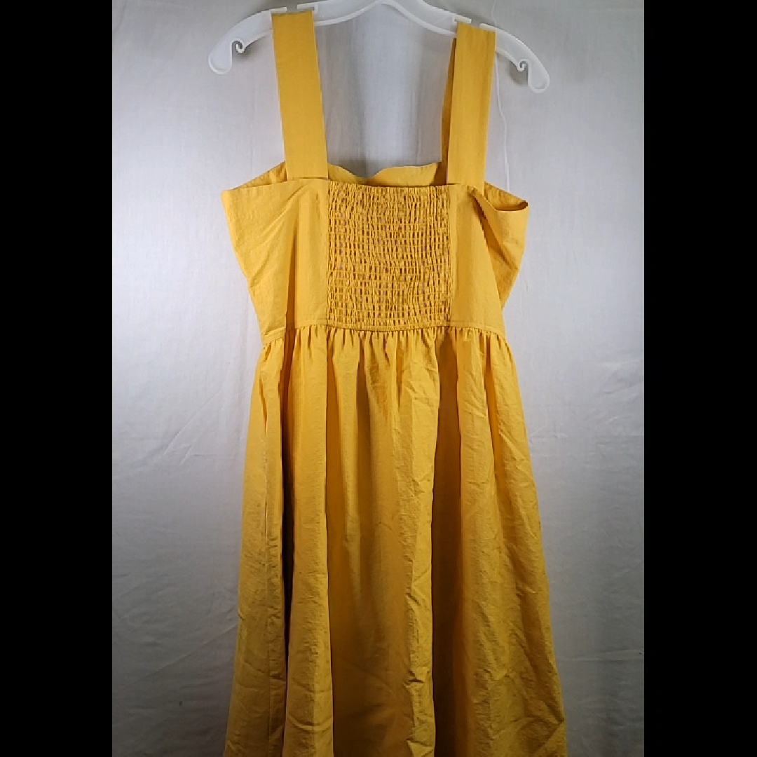 Mustard Yellow Sleeveless Midi Dress by Treasure & Bond Size M