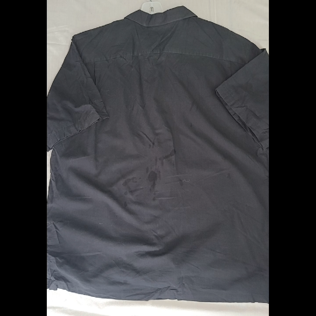 Daniel Cremieux Signature Collection Men's Black Short-Sleeve Button-Down Shirt Size L