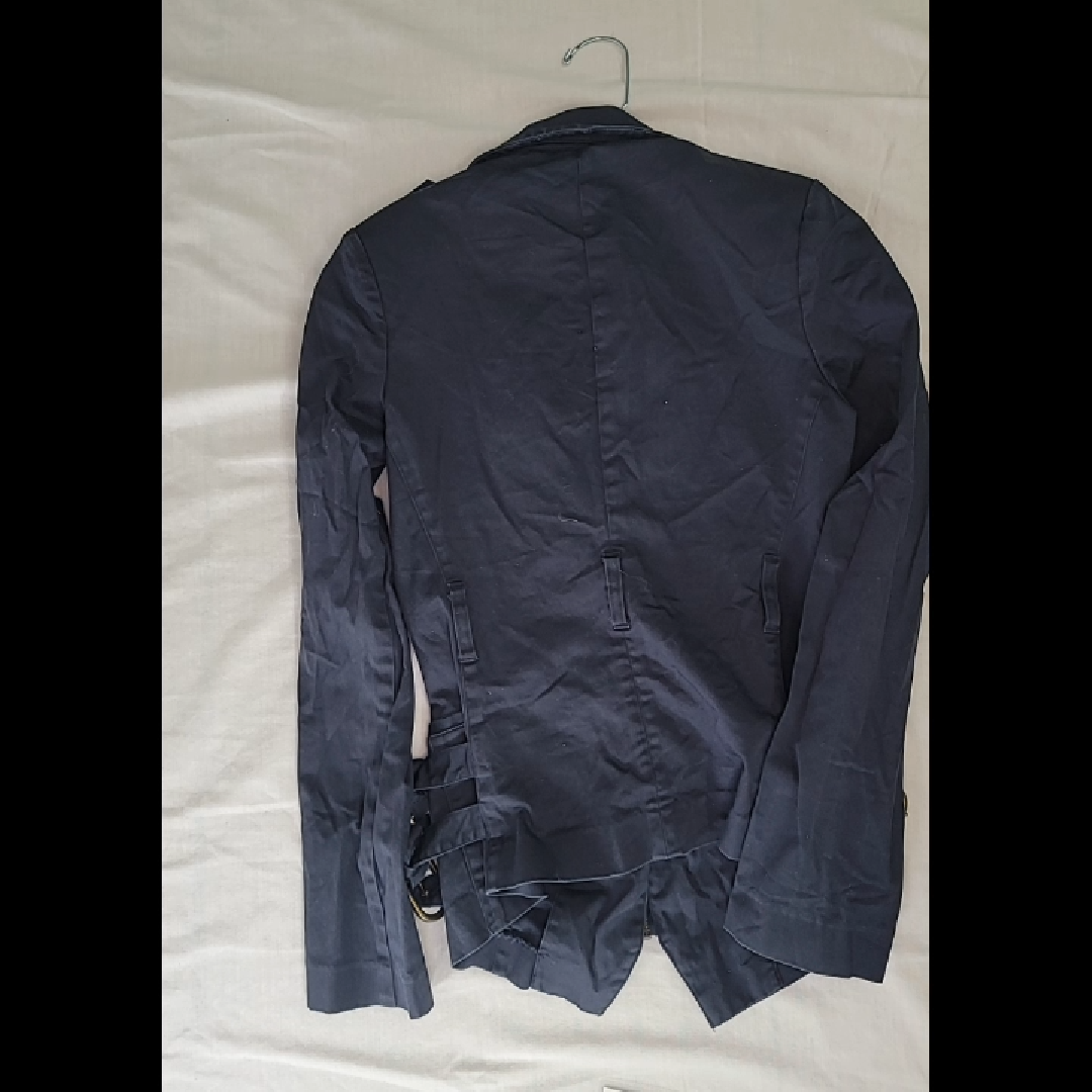 La Rok Luxe Women's Asymmetrical Zip-Front Jacket Size S