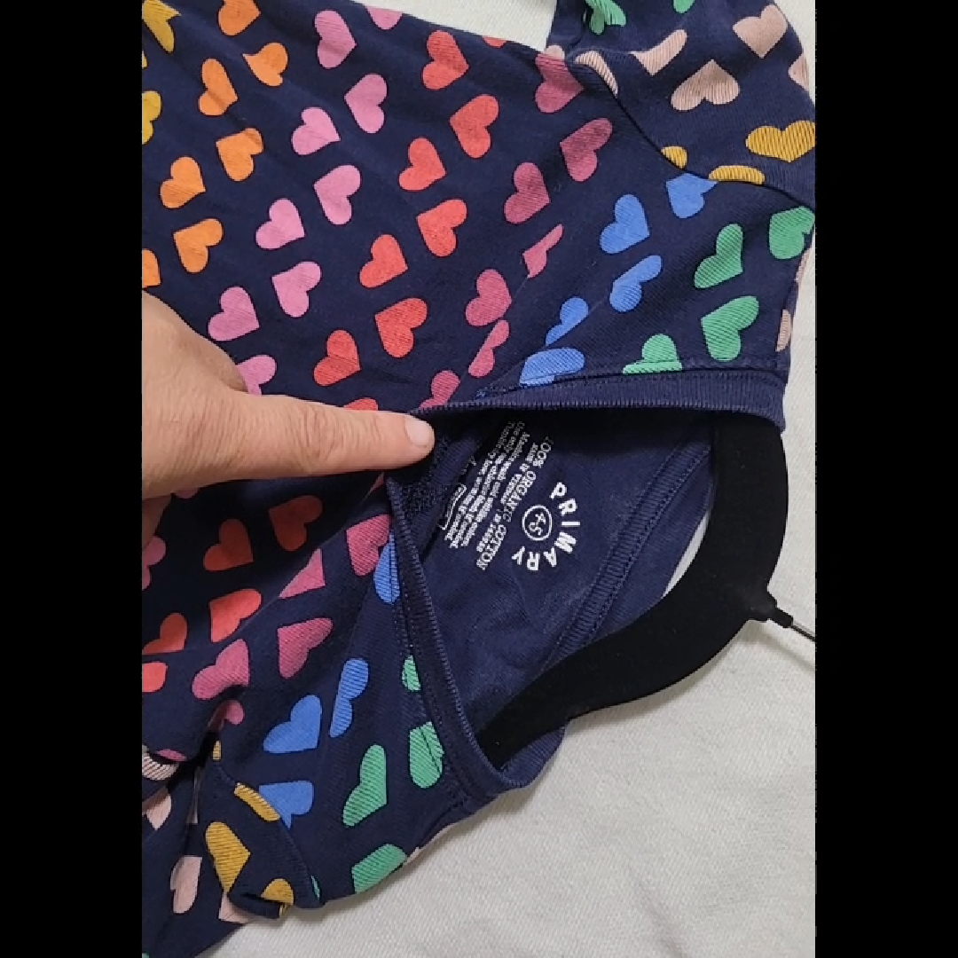 Primary Heart Print Children's Pajama Set size 4T-5T
