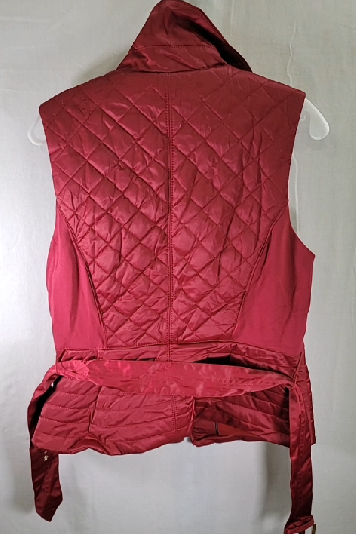 Whitehouse Black Market Quilted Sleeveless Jacket Size M