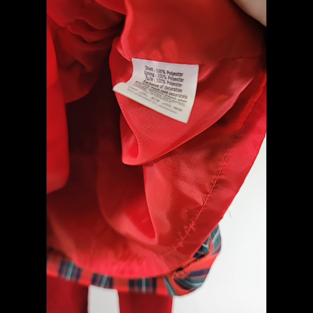 Janie and Jack Red and Green Plaid Dress Set With Velvet Pants Size 6-12 MO