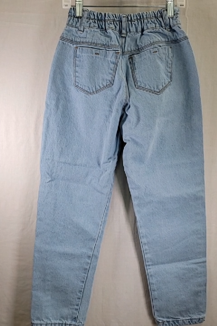 Vintage Nena's Jeans Light Blue Girls Denim Pants with Hello Kitty Design Size XL(14)
