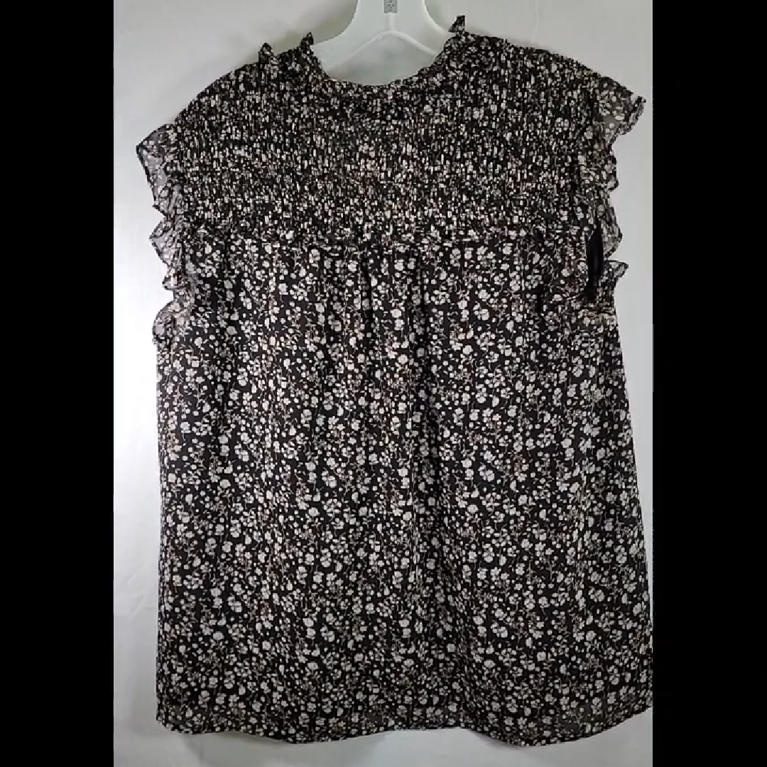 Pleione Floral Print Top Size M