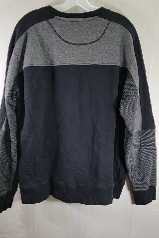 Vintage 90's Staple Men's Black and Gray Crewneck Sweatshirt Size XL