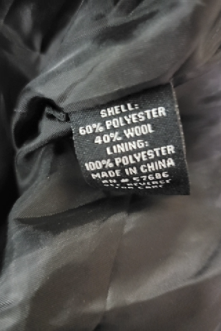 New Look Women's Black Wool Blend Jacket Size L