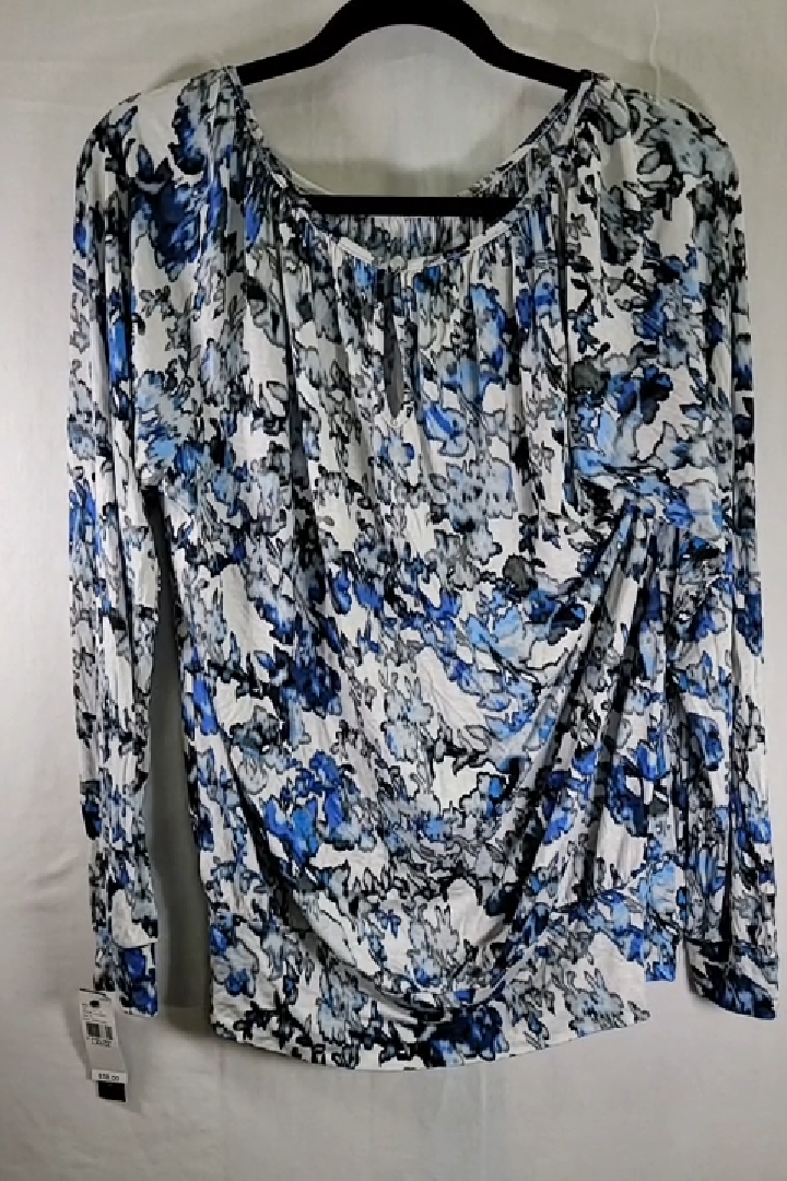 AB Studio Women's Printed Top Size Xl - NWT