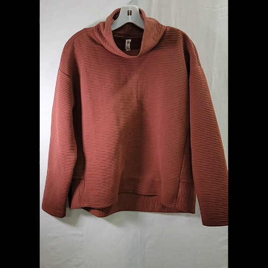 RBX Women's Ribbed Mock Neck Top Size L
