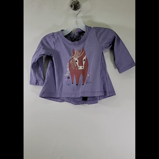 Tea Purple Horse Shirt Size 6-9 MO