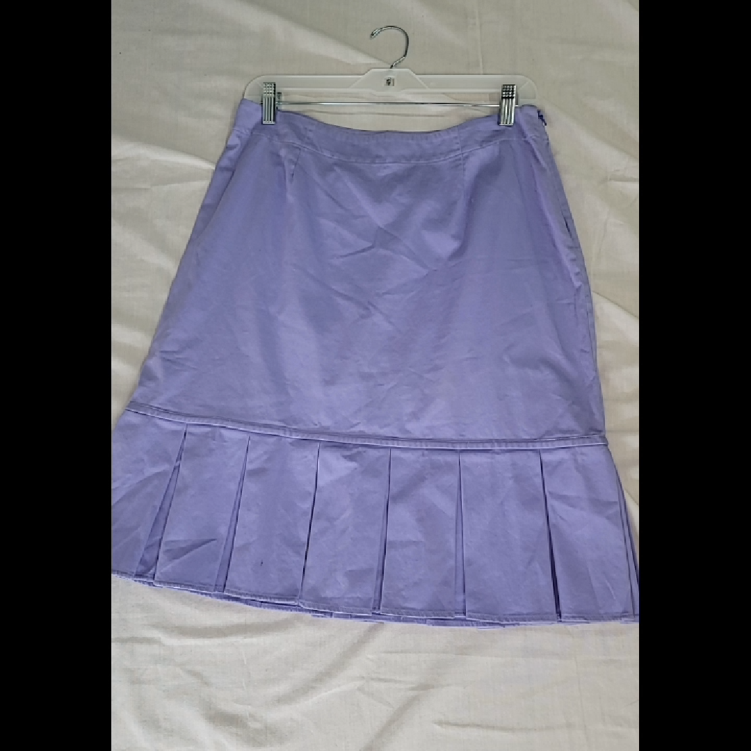 Pleated Lavender Skirt