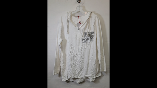 The Garment Collection White Long Sleeved Size L