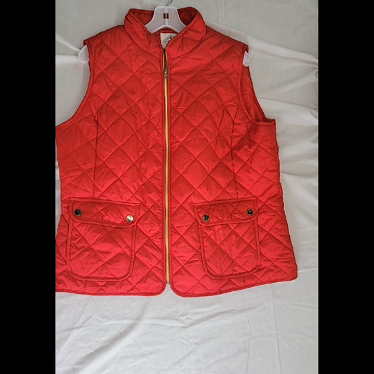 St. John's Bay XL Red Quilted Vest