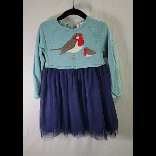 Baby Boden Toddler Girls' Knit/Tulle Dress Size 18 - 24 MO
