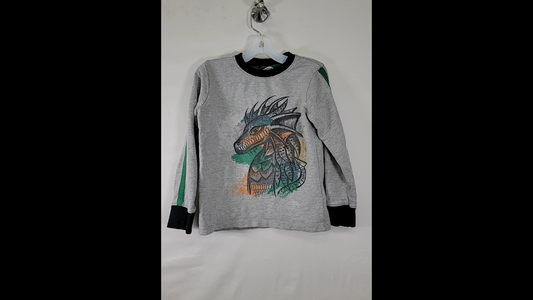 Art & Eden Dragon Top Long Sleeve Size 5T