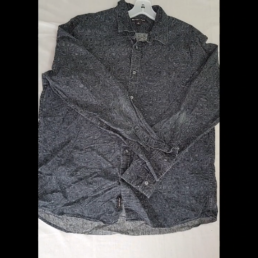 Michael Kors Men's XL Gray Button-Down Shirt Size XL