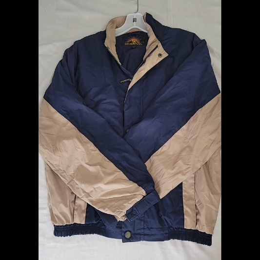 Sun Mountain Men's Jacket - Navy/Tan - Size M