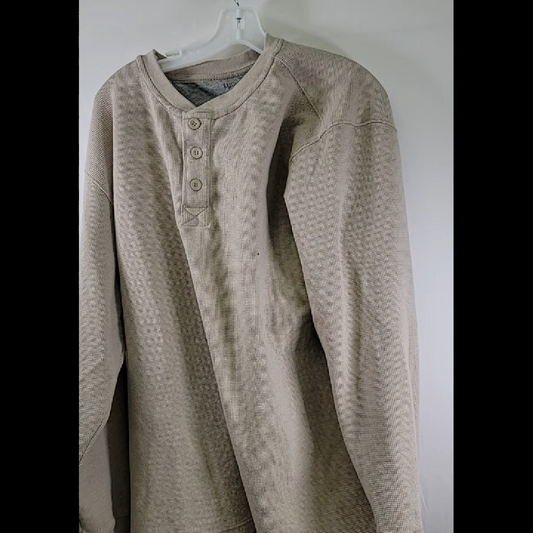 Cozy Beige Button-Up Sweater