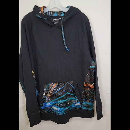 Empyre Graphic Hoodie in Black Size XL